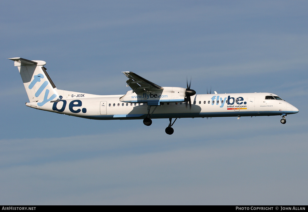 Aircraft Photo of G-JEDK | Bombardier DHC-8-402 Dash 8 | Flybe - British European | AirHistory.net #85158