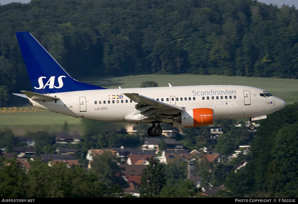 Aircraft Photo of LN-RRX | Boeing 737-683 | Scandinavian Airlines - SAS | AirHistory.net #85167