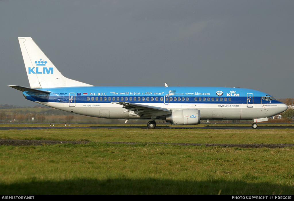 Aircraft Photo of PH-BDC | Boeing 737-306 | KLM - Royal Dutch Airlines | AirHistory.net #85201
