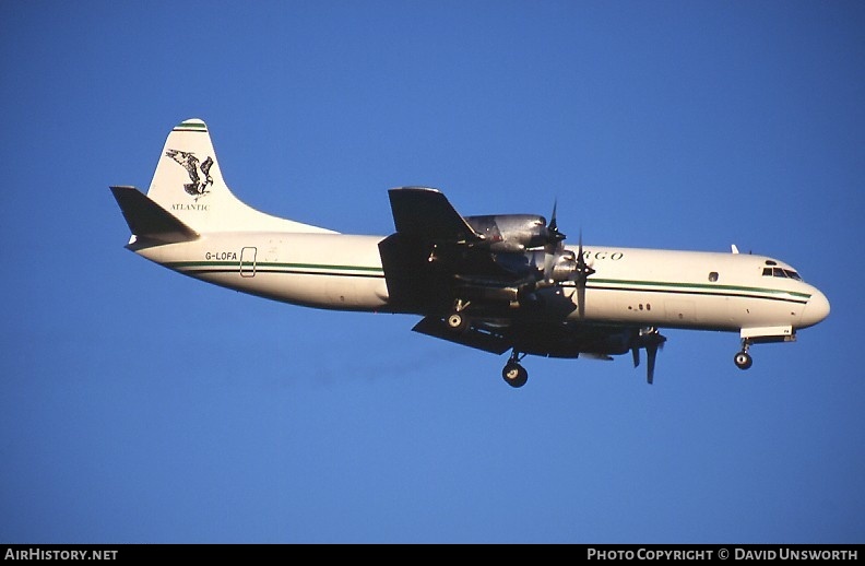 Aircraft Photo of G-LOFA | Lockheed L-188C(F) Electra | Atlantic Airlines Cargo | AirHistory.net #85225