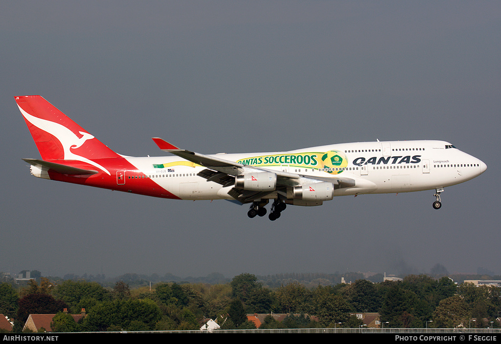 Aircraft Photo of VH-OJS | Boeing 747-438 | Qantas | AirHistory.net #85249