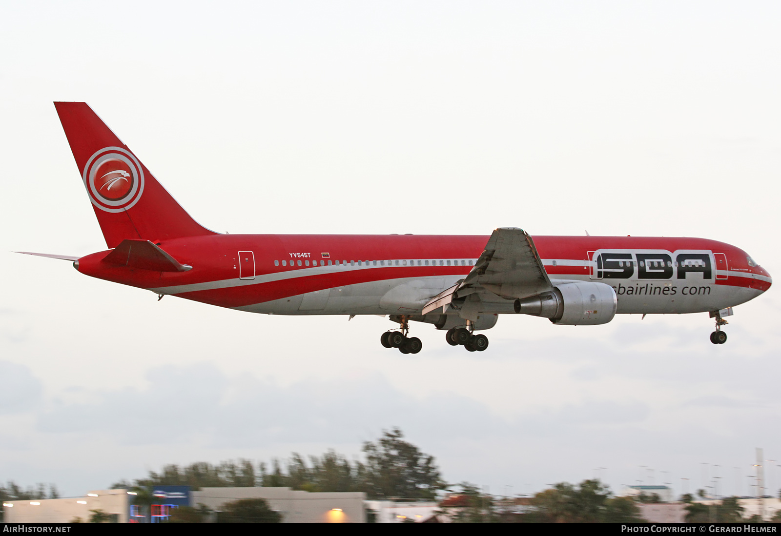 Aircraft Photo of YV545T | Boeing 767-3P6/ER | SBA Airlines | AirHistory.net #85266