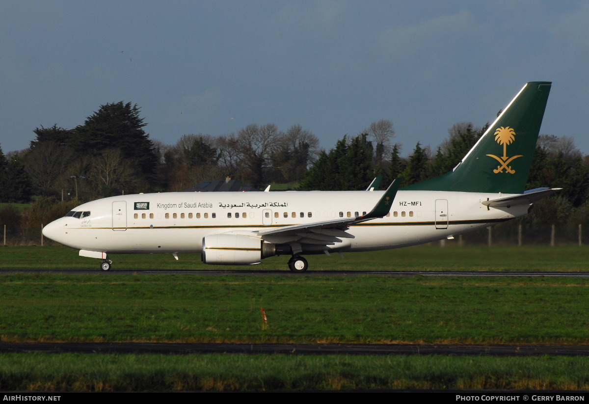 Aircraft Photo of HZ-MF1 | Boeing 737-7FG BBJ | Kingdom of Saudi Arabia | AirHistory.net #85318