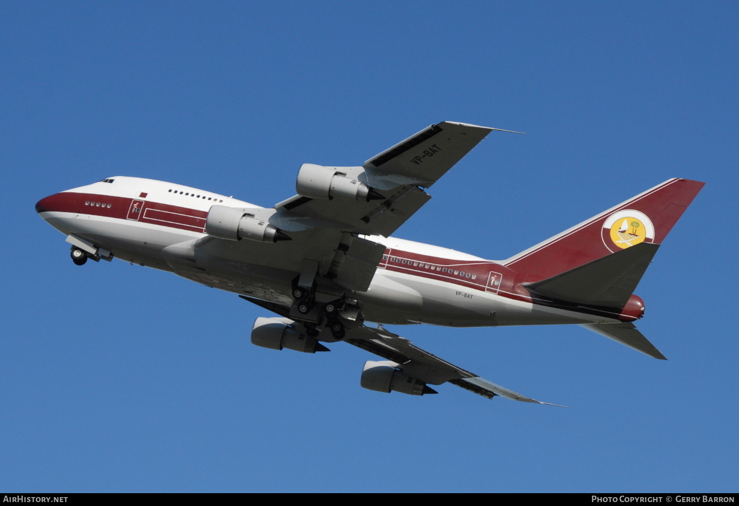 Aircraft Photo of VP-BAT | Boeing 747SP-21 | Sheikh Khalifa Bin Hamad Al Thani | AirHistory.net #85322