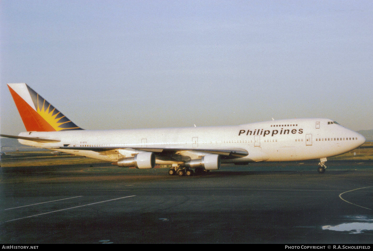 Aircraft Photo of EI-BTS | Boeing 747-283BM | Philippine Airlines | AirHistory.net #85346