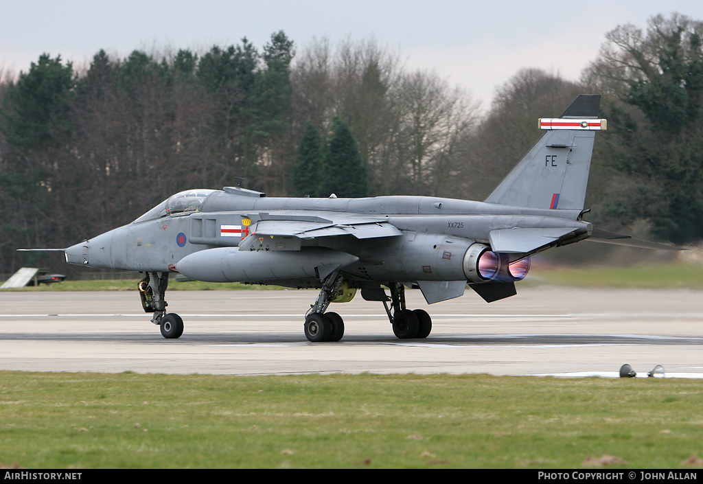 Aircraft Photo of XX725 | Sepecat Jaguar GR3A | UK - Air Force | AirHistory.net #85409