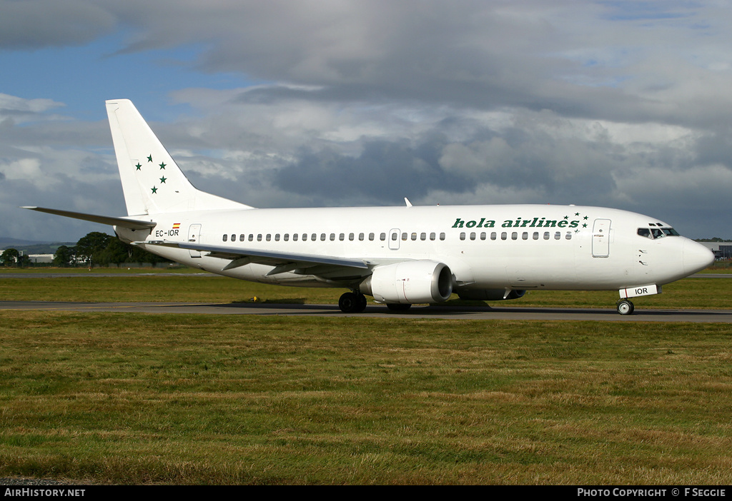 Aircraft Photo of EC-IOR | Boeing 737-382 | Hola Airlines | AirHistory.net #85450