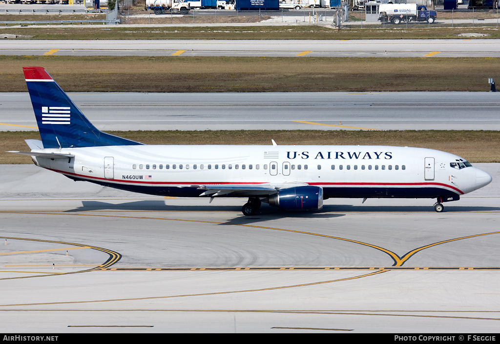 Aircraft Photo of N460UW | Boeing 737-4B7 | US Airways | AirHistory.net #85463