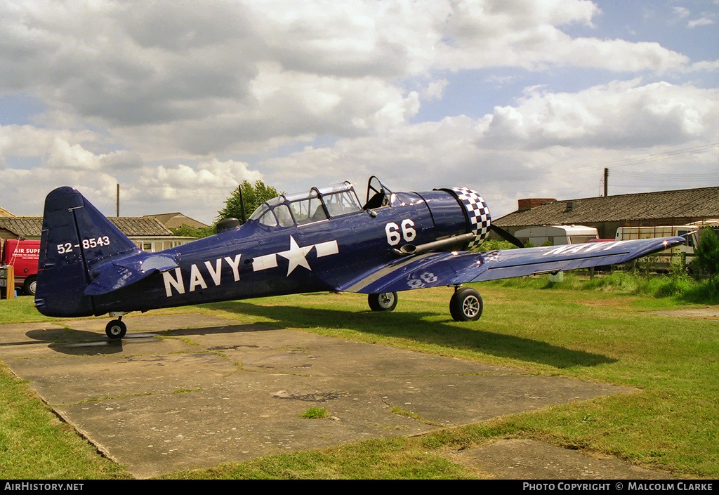Aircraft Photo of G-BUKY / 52-8543 | North American T-6J Harvard Mk IV | USA - Navy | AirHistory.net #85481