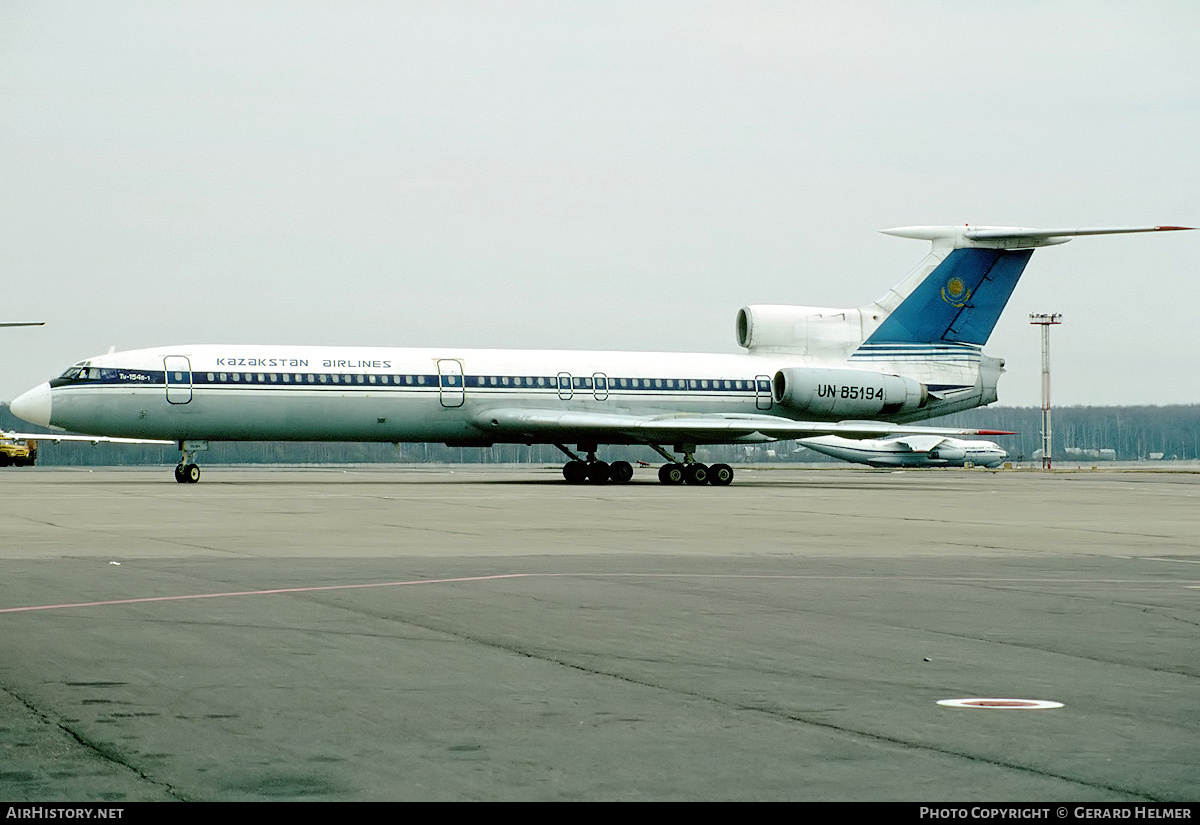 Aircraft Photo of UN-85194 | Tupolev Tu-154B-1 | Kazakhstan Airlines | AirHistory.net #85482