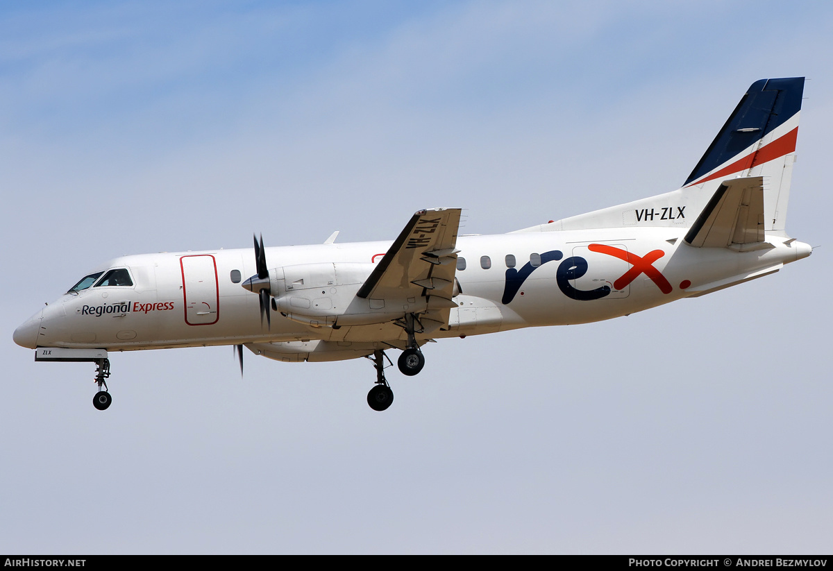 Aircraft Photo of VH-ZLX | Saab 340B | REX - Regional Express | AirHistory.net #85494