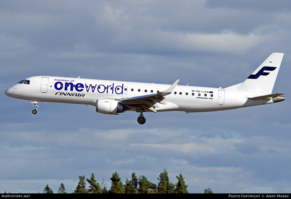 Aircraft Photo of OH-LKN | Embraer 190LR (ERJ-190-100LR) | Finnair | AirHistory.net #85519