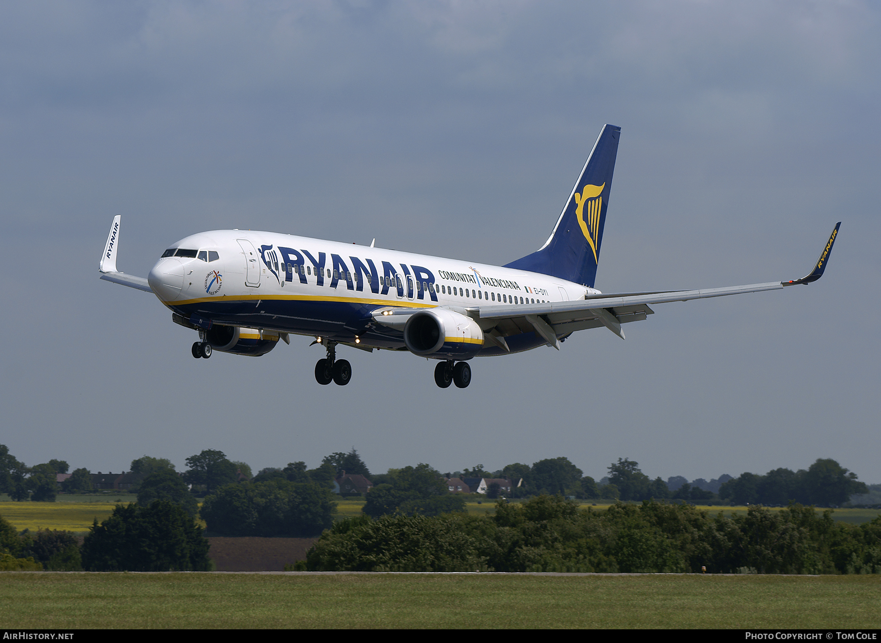 Aircraft Photo of EI-DYI | Boeing 737-8AS | Ryanair | AirHistory.net #85530