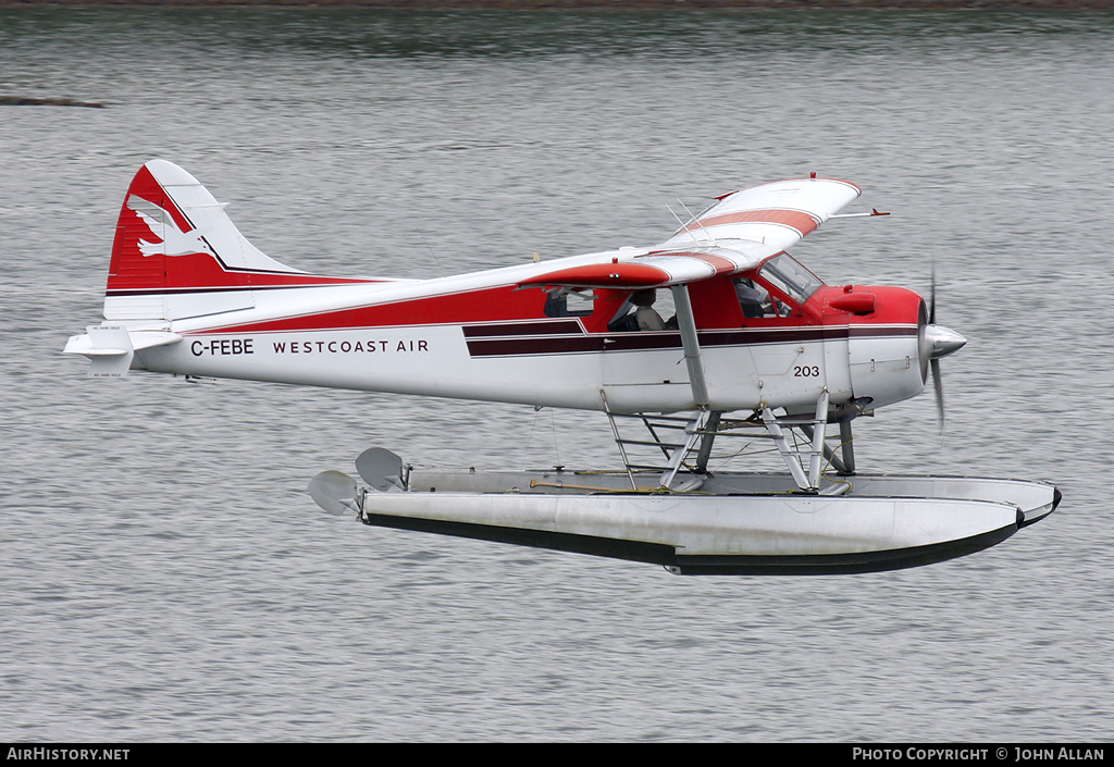 Aircraft Photo of C-FEBE | De Havilland Canada DHC-2 Beaver Mk.1 | Westcoast Air | AirHistory.net #85573