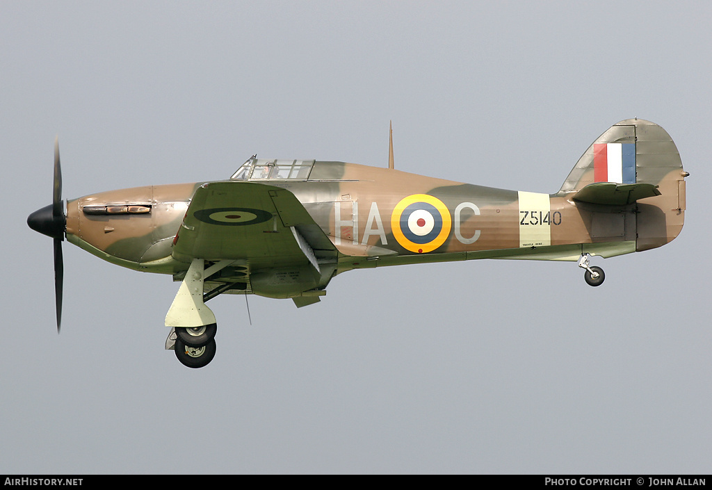 Aircraft Photo of G-HURI / Z5140 | Hawker Hurricane Mk12A | UK - Air Force | AirHistory.net #85582
