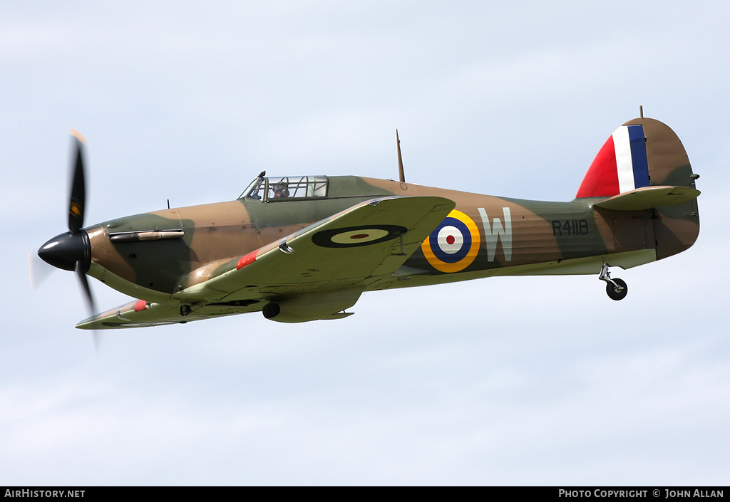 Aircraft Photo of G-HUPW / R4118 | Hawker Hurricane Mk1 | UK - Air Force | AirHistory.net #85595