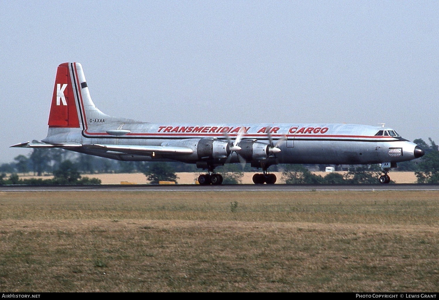 Aircraft Photo of G-AXAA | Canadair CL-44D4-2 | Transmeridian Air Cargo | AirHistory.net #85665