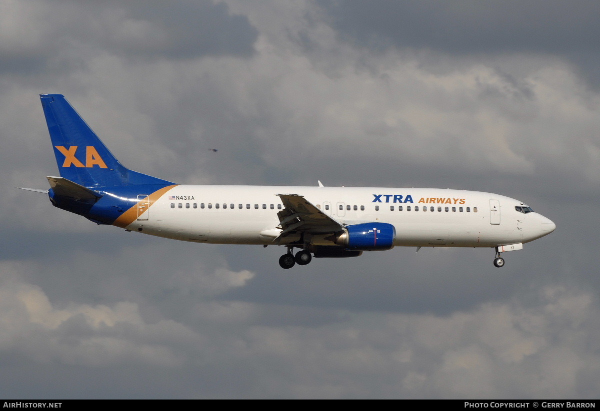 Aircraft Photo of N43XA | Boeing 737-4S3 | Xtra Airways | AirHistory.net #85675