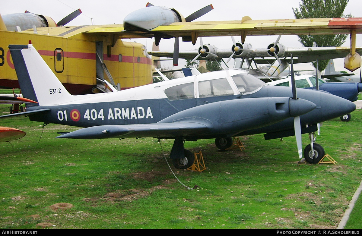 Aircraft Photo of E31-2 | Piper PA-30-160 Twin Comanche | Spain - Navy | AirHistory.net #85687