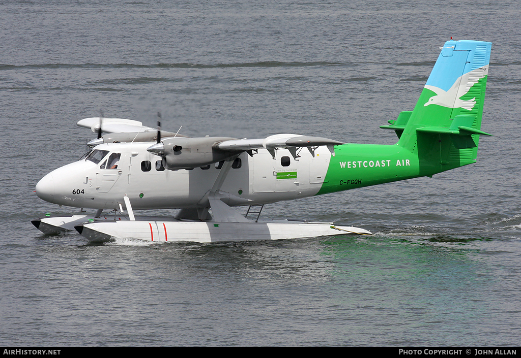 Aircraft Photo of C-FGQH | De Havilland Canada DHC-6-100 Twin Otter | Westcoast Air | AirHistory.net #85691