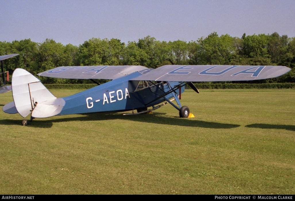 Aircraft Photo of G-AEOA | De Havilland D.H. 80A Puss Moth | AirHistory.net #85754