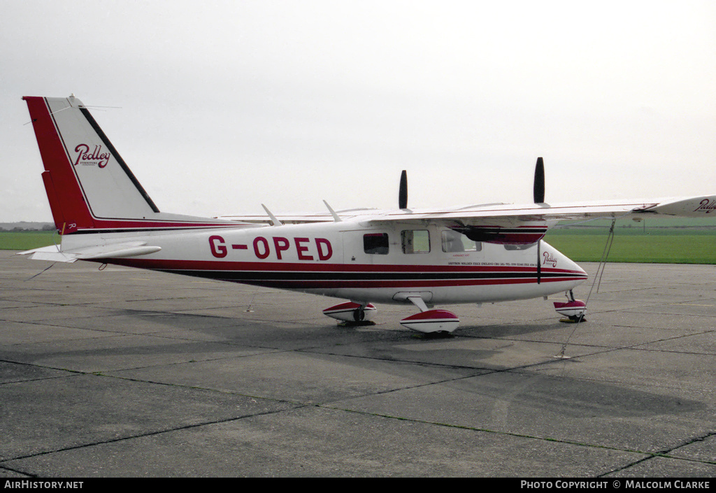 Aircraft Photo of G-OPED | Partenavia P-68B | AirHistory.net #85823