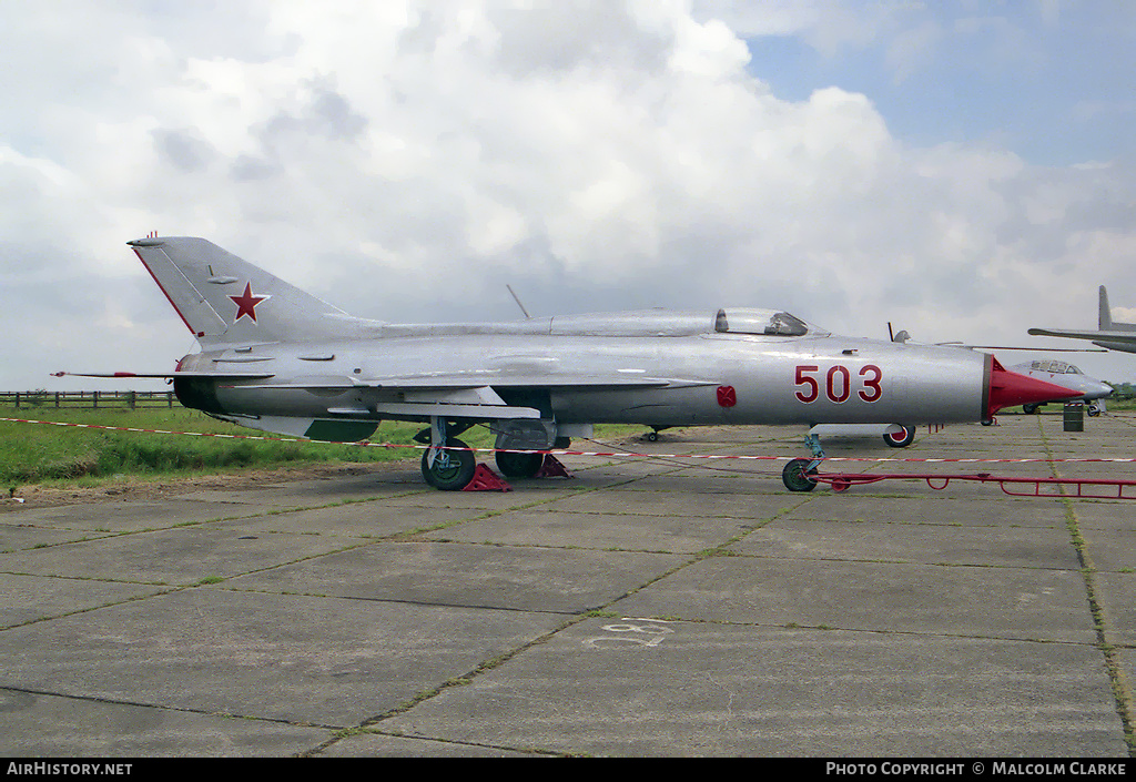 Aircraft Photo of G-BRAM / 503 | Mikoyan-Gurevich MiG-21PF | Soviet Union - Air Force | AirHistory.net #85839