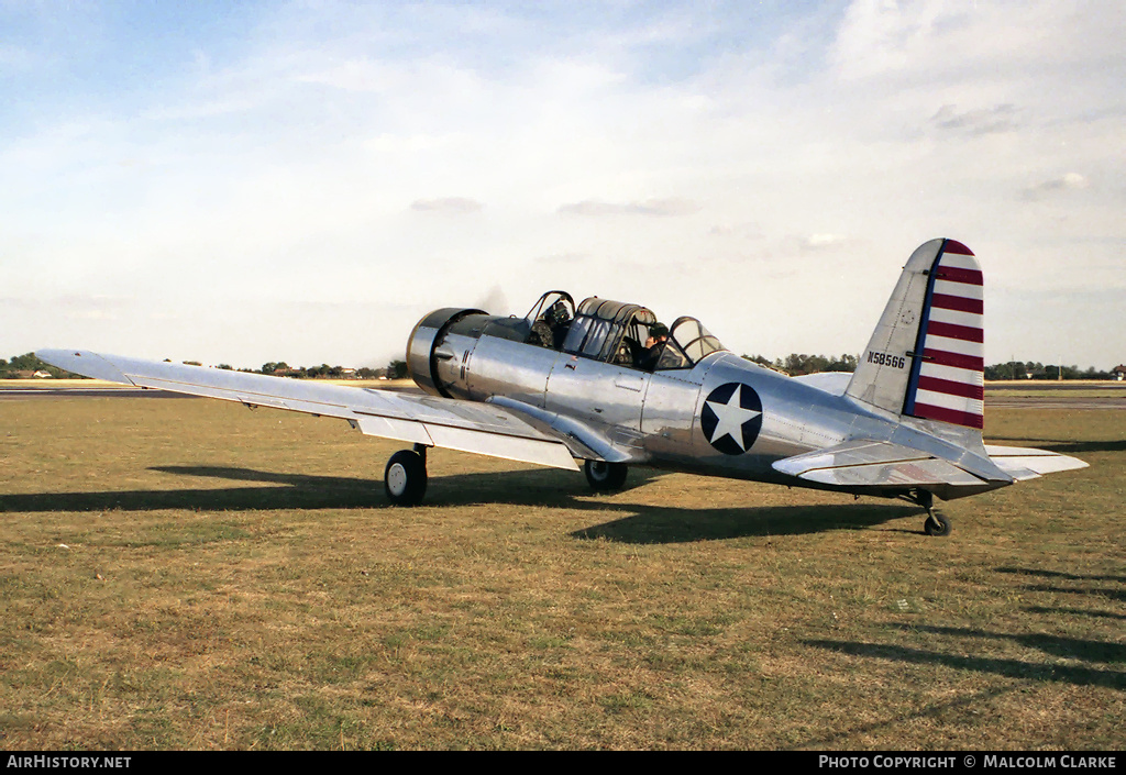 Aircraft Photo of N58566 | Vultee BT-15 Valiant | PT Flight | USA - Air Force | AirHistory.net #85864