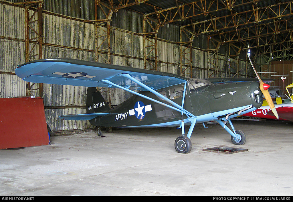 Aircraft Photo of G-RGUS / 44-83184 | Fairchild UC-61K Argus Mk3 (24R-46A) | USA - Air Force | AirHistory.net #85877