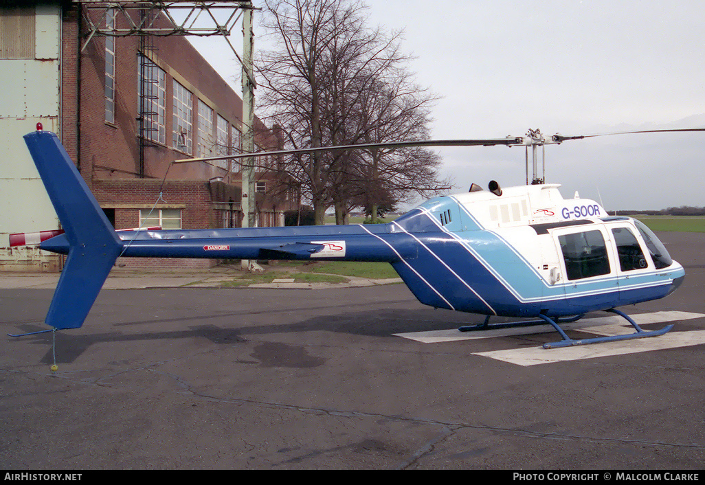 Aircraft Photo of G-SOOR | Bell AB-206A JetRanger | AirHistory.net #85909