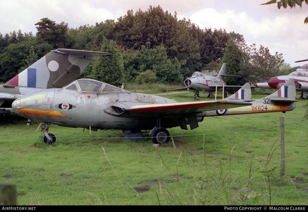 Aircraft Photo of XK624 | De Havilland D.H. 115 Vampire T11 | UK - Air Force | AirHistory.net #85912