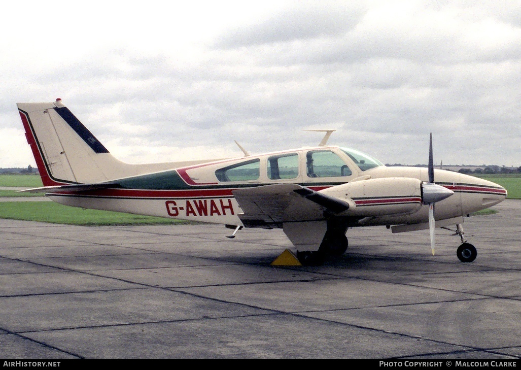 Aircraft Photo of G-AWAH | Beech D55 Baron | AirHistory.net #85929