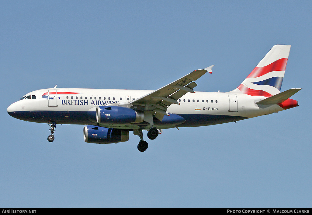 Aircraft Photo of G-EUPS | Airbus A319-131 | British Airways | AirHistory.net #86034