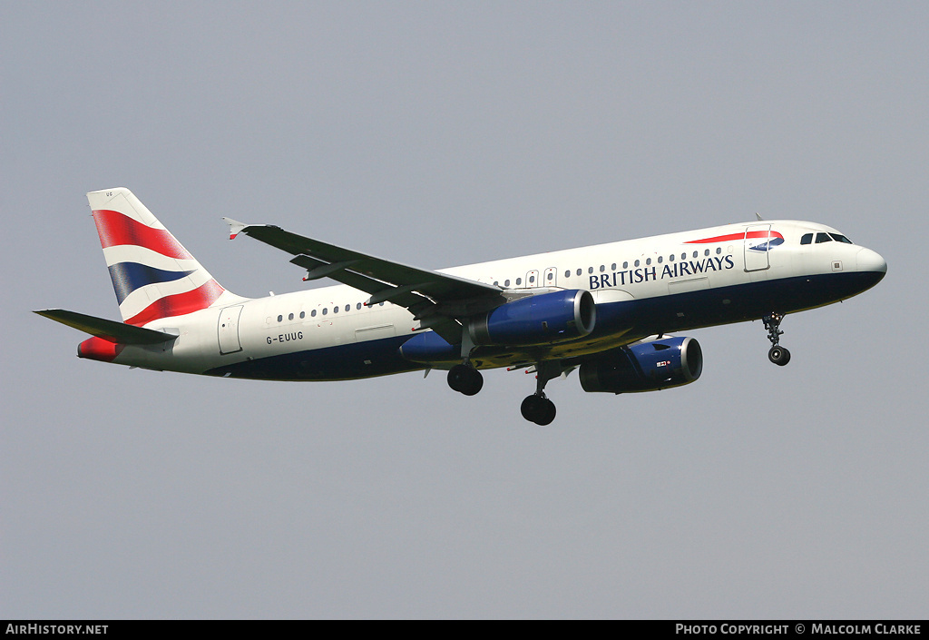 Aircraft Photo of G-EUUG | Airbus A320-232 | British Airways | AirHistory.net #86038