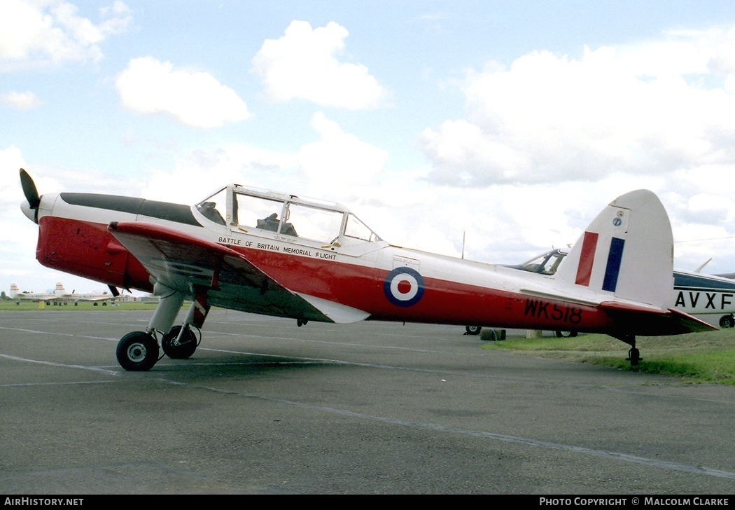Aircraft Photo of WK518 | De Havilland DHC-1 Chipmunk T10 | UK - Air Force | AirHistory.net #86052