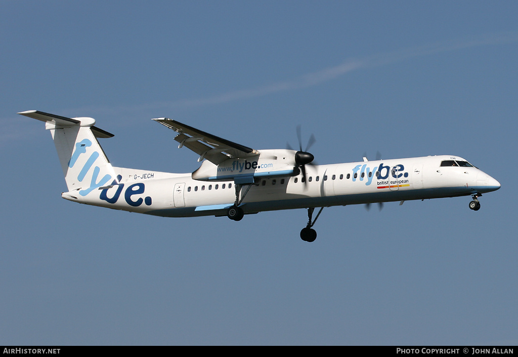 Aircraft Photo of G-JECH | Bombardier DHC-8-402 Dash 8 | Flybe - British European | AirHistory.net #86093