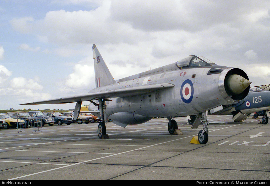 Aircraft Photo of XM135 | English Electric Lightning F1A | UK - Air Force | AirHistory.net #86107