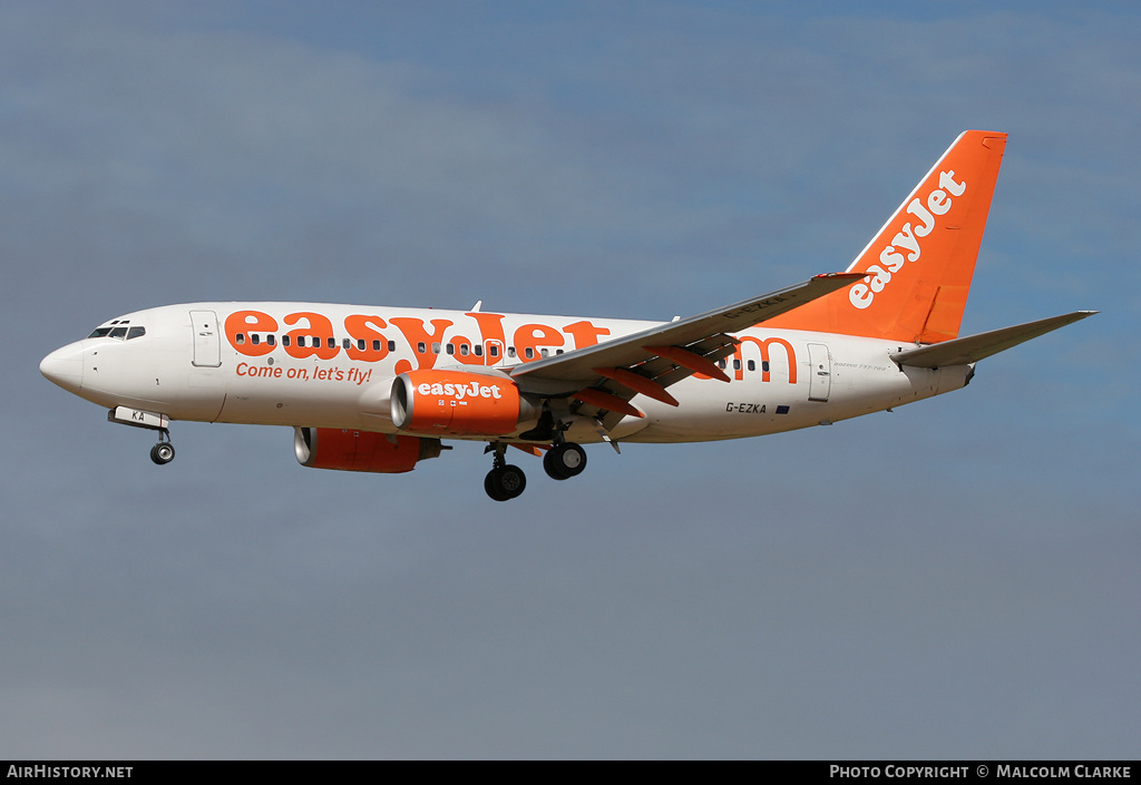 Aircraft Photo of G-EZKA | Boeing 737-73V | EasyJet | AirHistory.net #86145