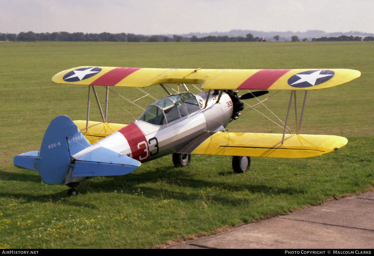 Aircraft Photo of G-THEA | Boeing PT-13D Kaydet (E75) | USA - Navy | AirHistory.net #86155