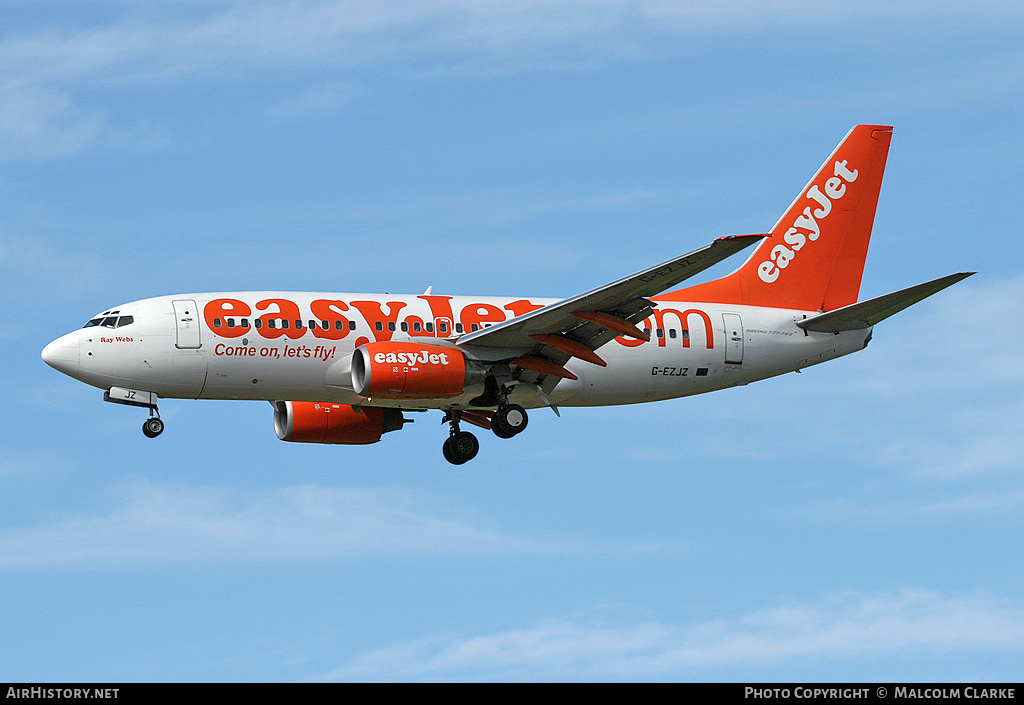 Aircraft Photo of G-EZJZ | Boeing 737-73V | EasyJet | AirHistory.net #86165