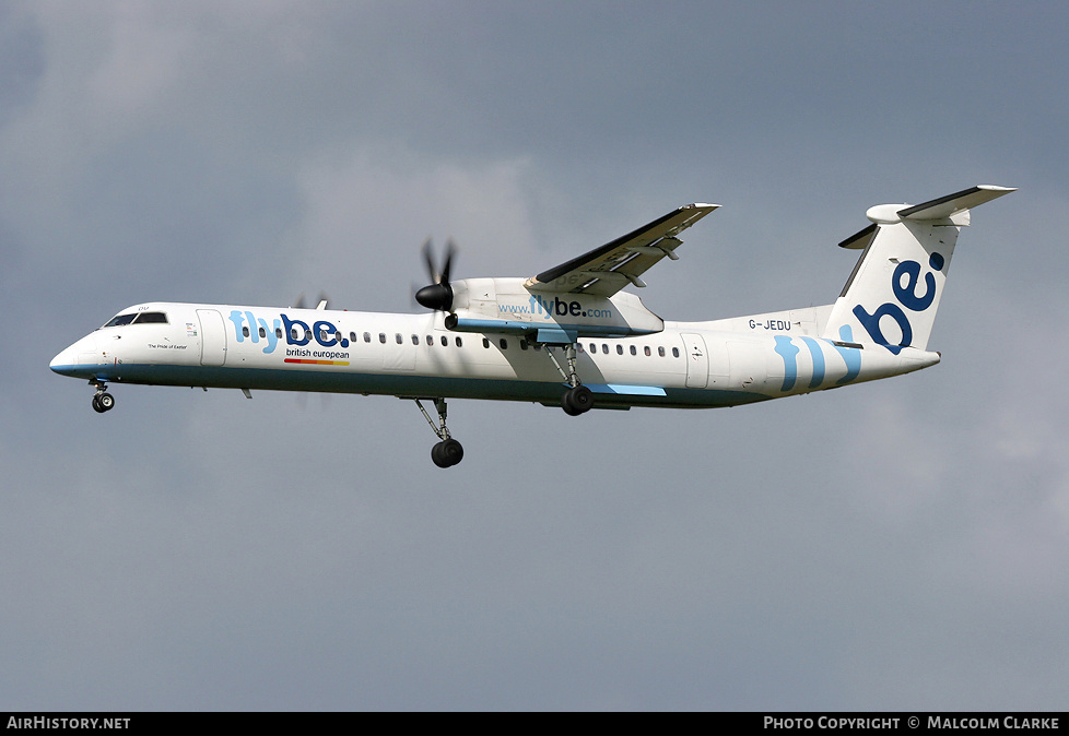 Aircraft Photo of G-JEDU | Bombardier DHC-8-402 Dash 8 | Flybe - British European | AirHistory.net #86223