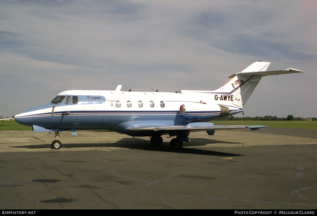 Aircraft Photo of G-AWYE | Hawker Siddeley HS-125-1B/S522 | Flamebird | AirHistory.net #86271