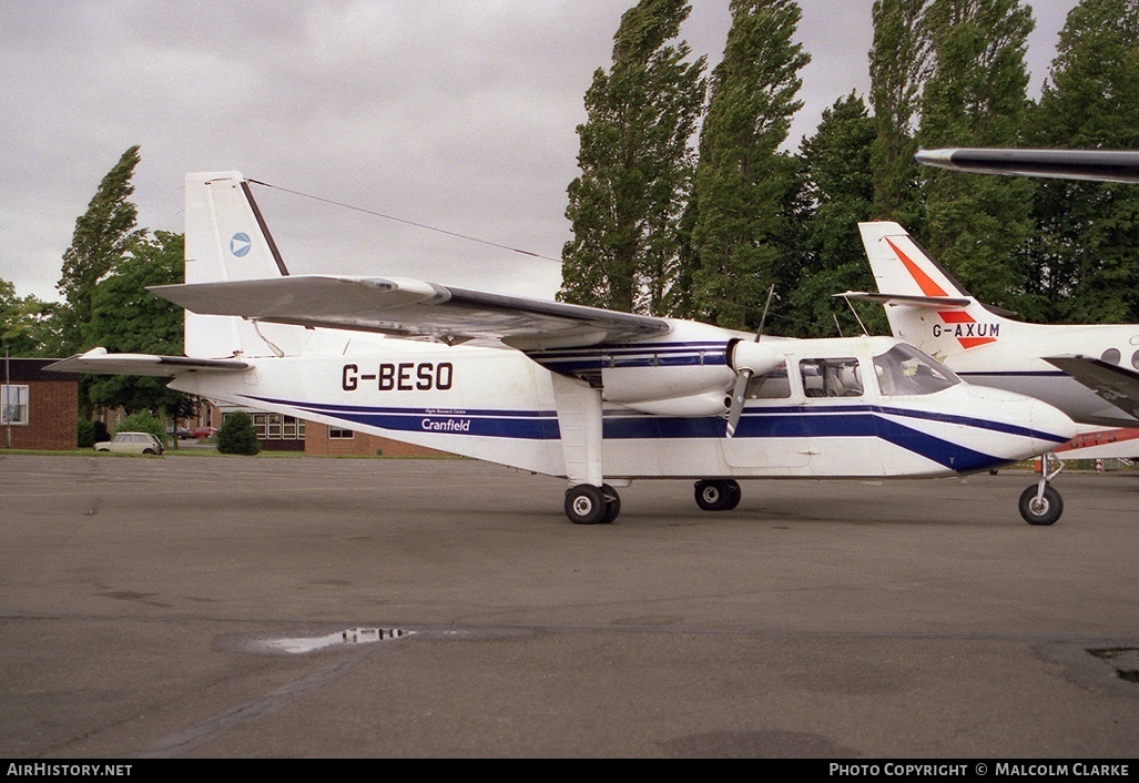 Aircraft Photo of G-BESO | Britten-Norman BN-2A-26 Islander | Cranfield Aeronautical Services | AirHistory.net #86317