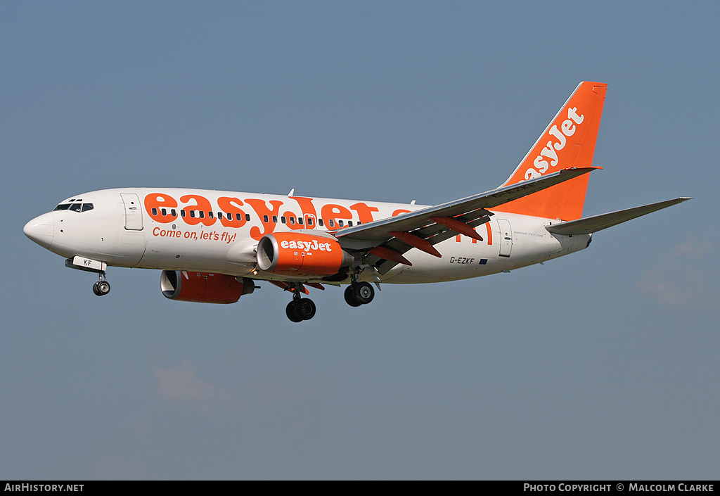 Aircraft Photo of G-EZKF | Boeing 737-73V | EasyJet | AirHistory.net #86332