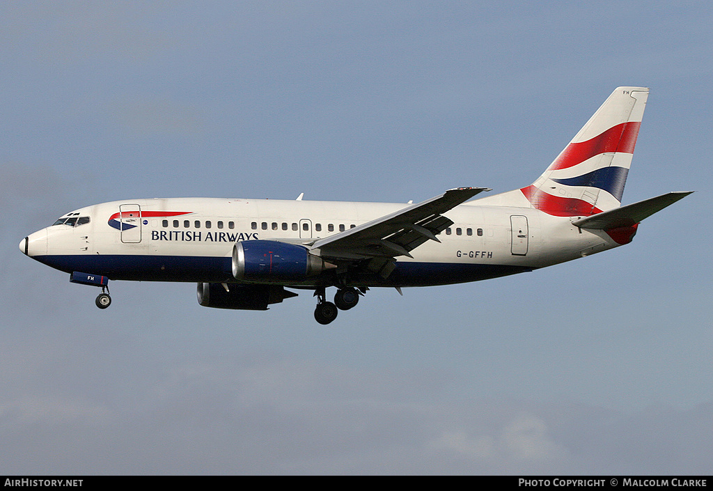 Aircraft Photo of G-GFFH | Boeing 737-5H6 | British Airways | AirHistory.net #86335