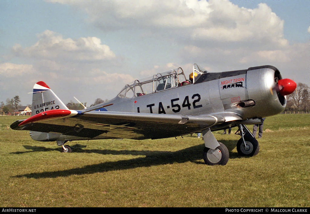 Aircraft Photo of G-BRLV / 93542 | North American T-6J Harvard Mk IV | USA - Air Force | AirHistory.net #86377