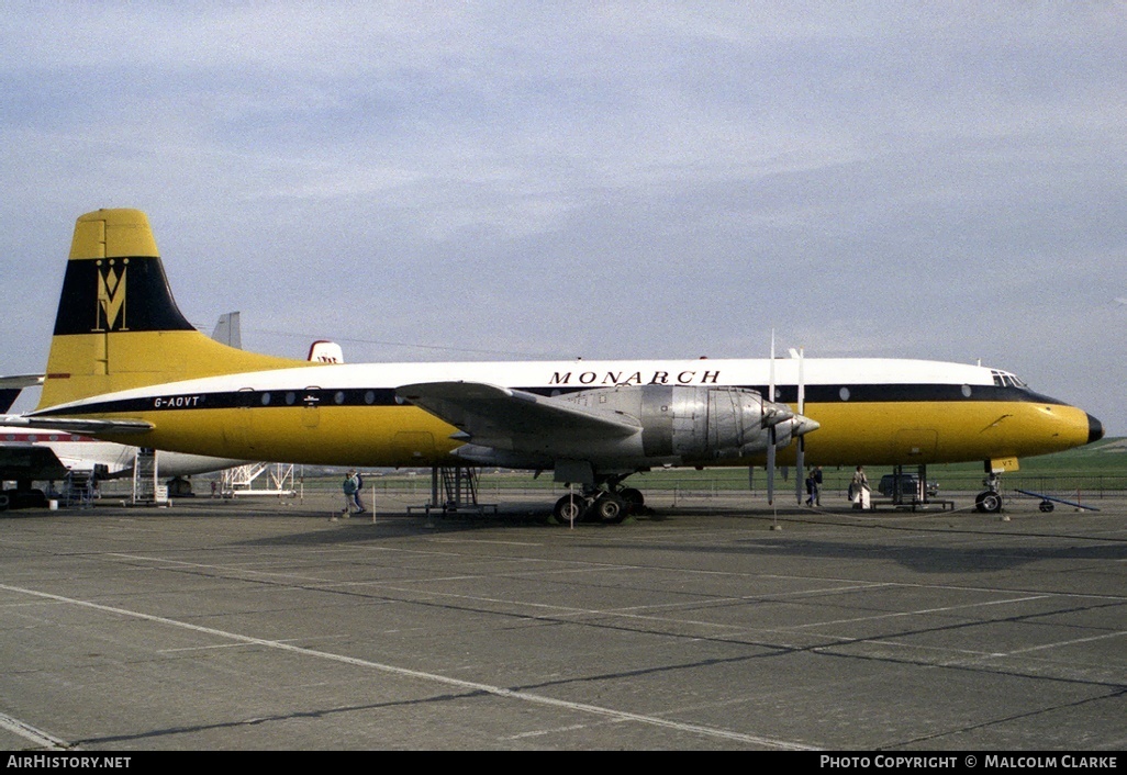 Aircraft Photo of G-AOVT | Bristol 175 Britannia 312 | Monarch Airlines | AirHistory.net #86466