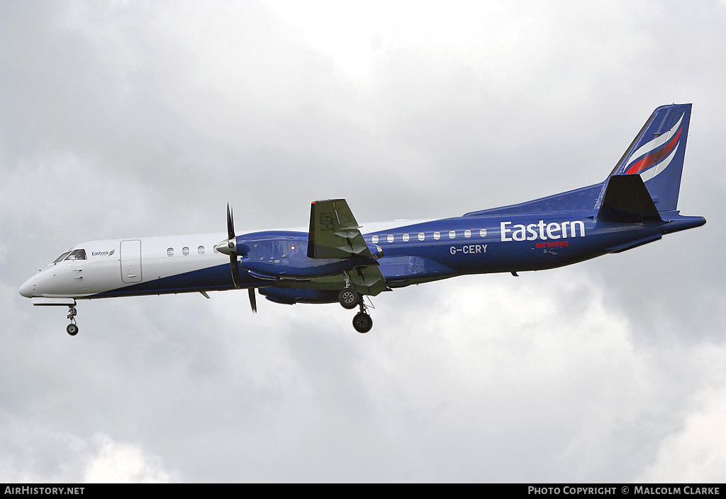 Aircraft Photo of G-CERY | Saab 2000 | Eastern Airways | AirHistory.net #86489