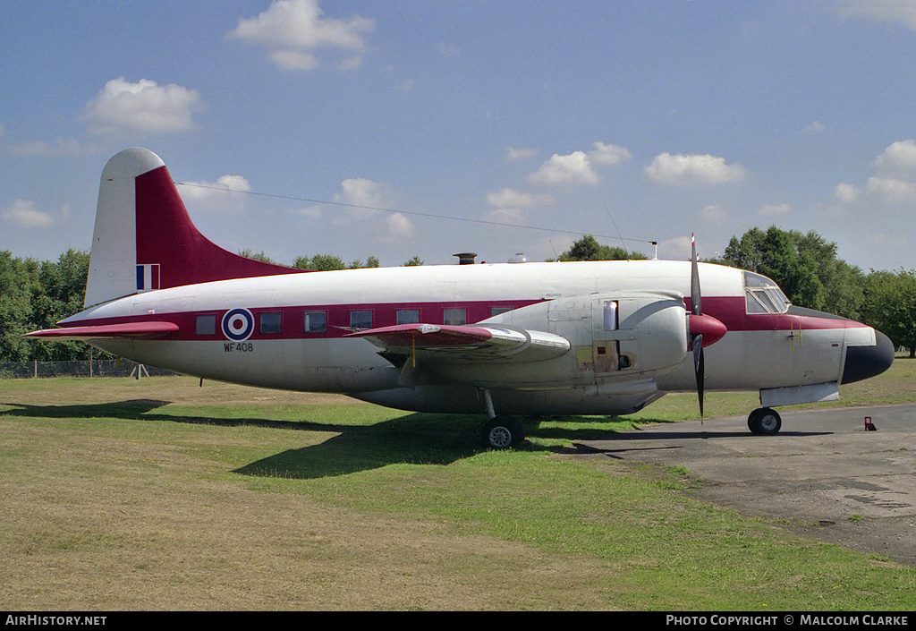 Aircraft Photo of WF408 | Vickers 668 Varsity T.1 | UK - Air Force | AirHistory.net #86500