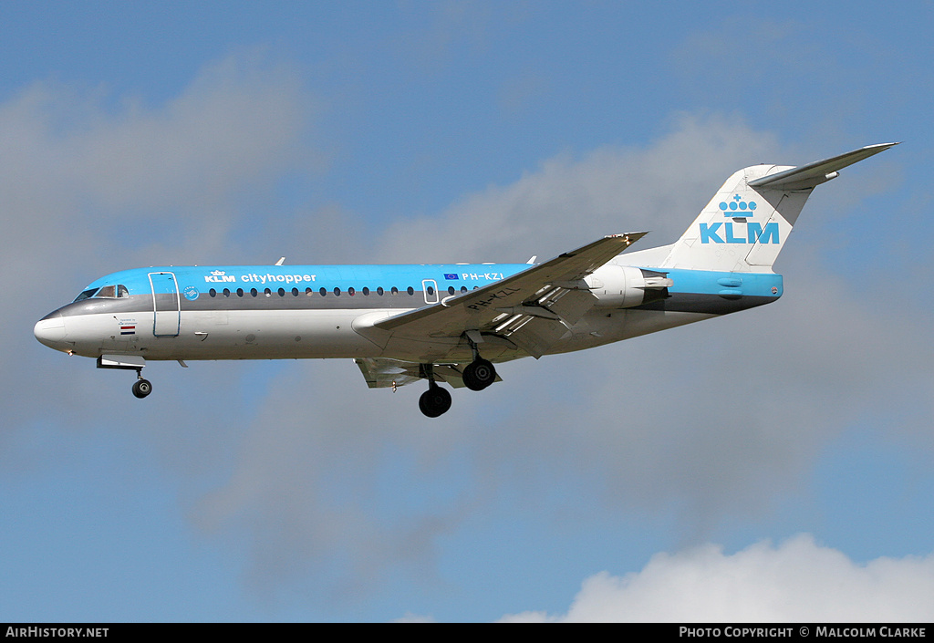 Aircraft Photo of PH-KZL | Fokker 70 (F28-0070) | KLM Cityhopper | AirHistory.net #86515